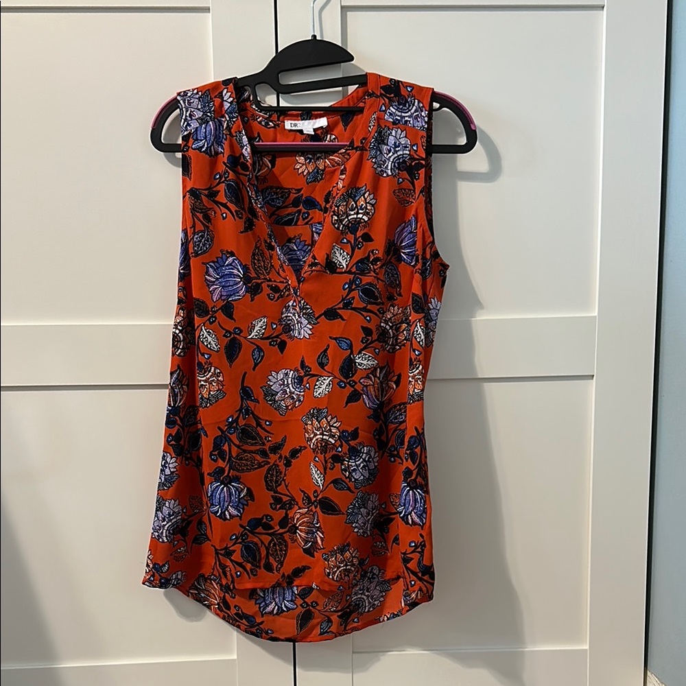 DR2 Orange and Blue Blouse